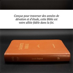 Louis Segond French Bible Medium Print – Compact LSG Bible Marron by SP