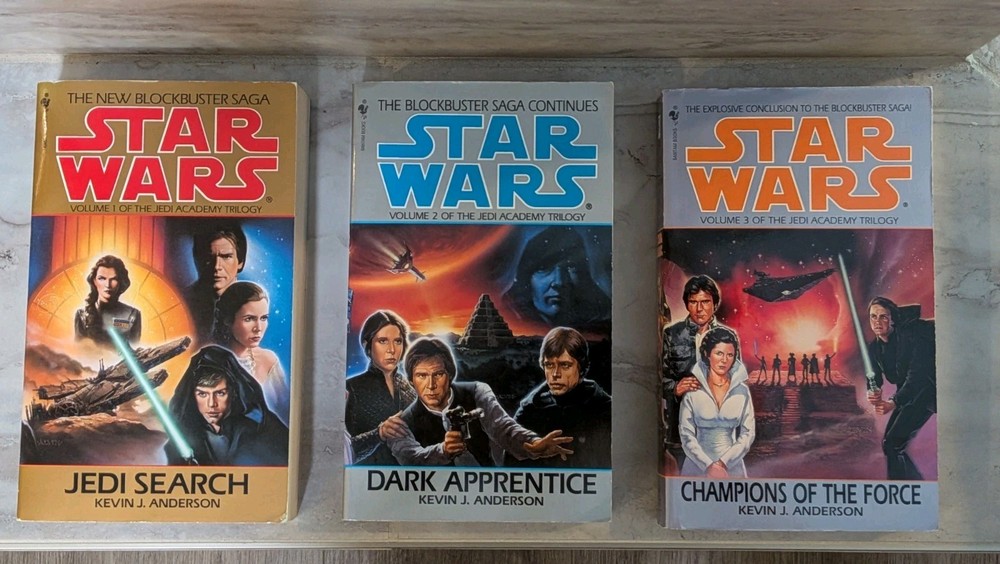 Star Wars: The Jedi Academy Trilogy by Kevin J Anderson (Books 1-3)