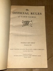 1981 Official Rules Of Card Games 64th Edition Paperback Poker Bridge US Card Co