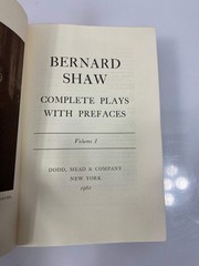 Bernard Shaw Complete Plays Vol I Ex-library 1962 HC