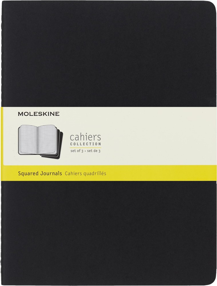 Moleskine Cahier Journal, Soft Cover, Large (5″ x 8.25″) XL, Black