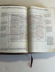 Christian Life Bible Burgundy Genuine Leather Leather NKJV