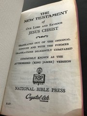 Vintage Pocket New Testament Bible 1968 National Bible Press Red USA Jesus
