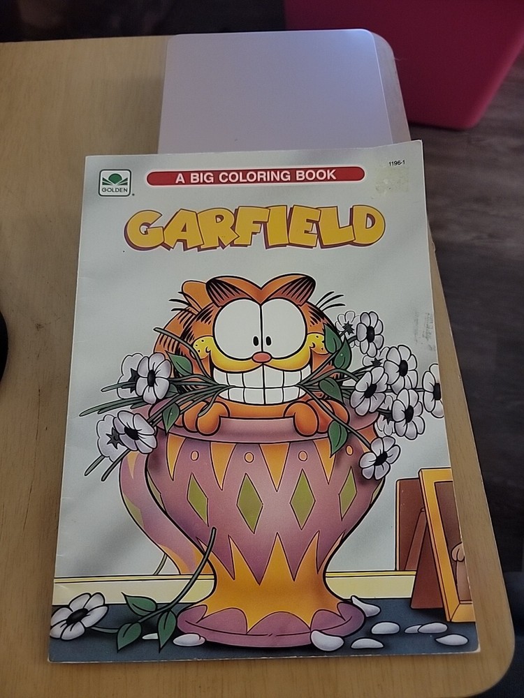 Garfield 1988 A Coloring Book By Golden 31 Pages Vintage Unused