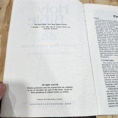 The Holy Bible The New King James Version Thomas Nelson Publishers 1982