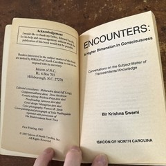 Encounters A Higher Dimension In Consciousness by Bir Krishna Swami Ships Fast