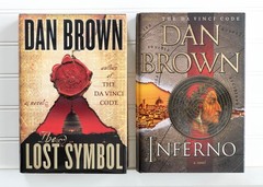 Dan Brown Complete Lot of 8 Set HARDCOVER Books Robert Langdon Series (#1-6)