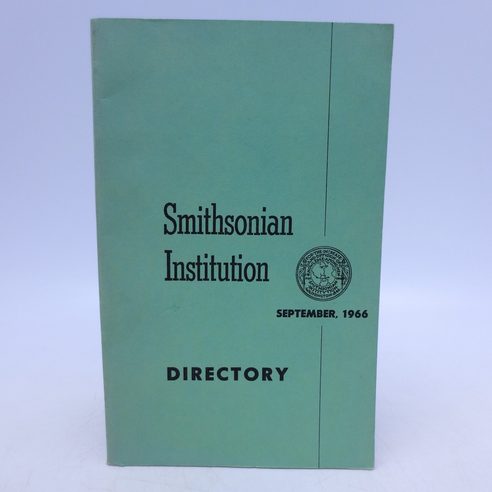 Smithsonian Institution Directory September, 1966 (First Edition)
