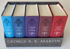 A SONG OF ICE AND FIRE : Leather Box Set of 5 : GoT Thrones : George RR Martin
