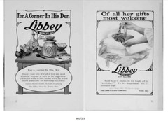 Libbey ^Redux^ American Brilliant Cut Glass and engraved catalog/book Amberina