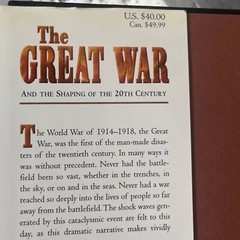 Signed Book The Great War PBS WWI Series Military Jay Winter Bliane Baggett HCDJ