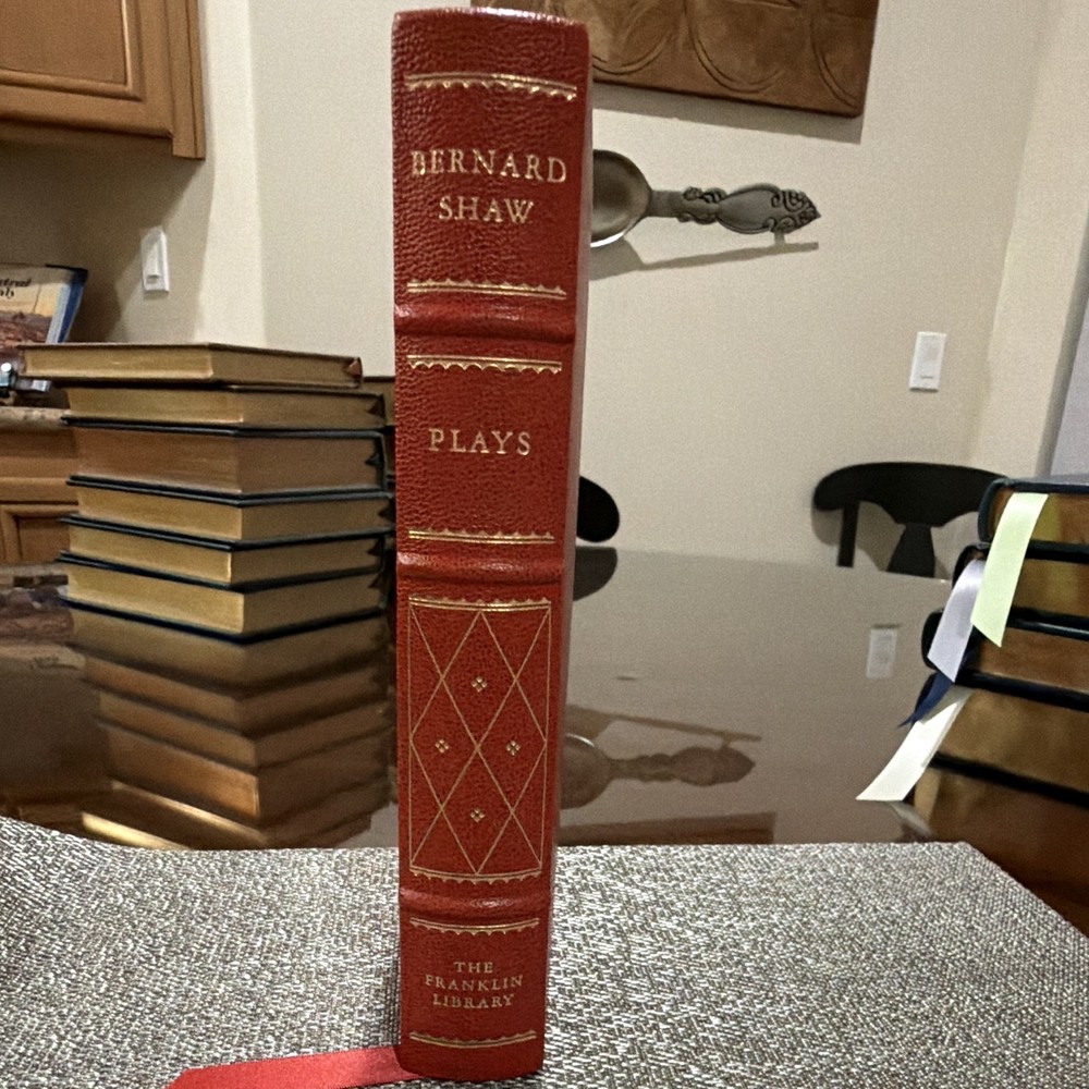 Bernard Shaw Plays Franklin Library Leather Bound Hardcover Drama