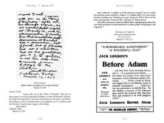 Brand new unread copy JACK LONDON’S BEFORE ADAM BATTLES „It’s a stunner.”