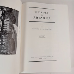 History of Arizona by Edward H. Peplow, Jr. Volume 1, Lewis Historical Pub. 1958