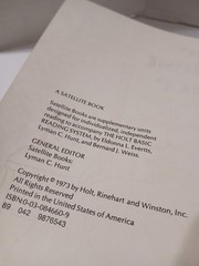 The Safest Place Bernice Myers 1973 Holt Basic Reading Level 9