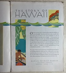 1935 The Story of Hawaii Paperback by Hawaii Tourism-Color Pictoral Maps