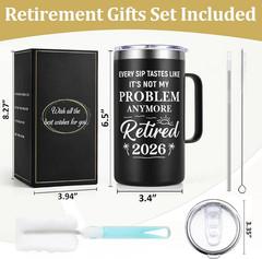 Retirement Gifts for Men, Every Sip Tastes like It’S Not My Problem Anymore 20Oz