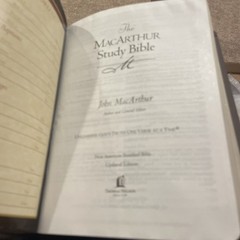 MacArthur Study Bible by John F. MacArthur (2014, Imitation Leather)