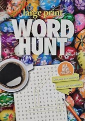 PAPP Large Print Word Hunt Puzzle Books, Largest Selection of Volumes, You Pick!