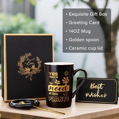 Stylish Plant Lover Mug Set 14oz