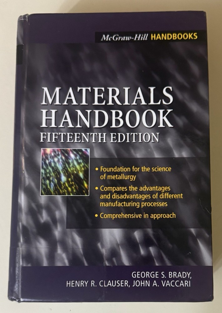 MATERIALS HANDBOOK 15TH EDITION – GEORGE S. BRADY