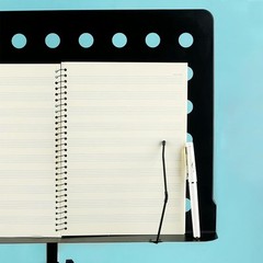 Coguzed 100 Pages Blank Sheet Music Notebook – 26X19cm Staff Paper for Musicians