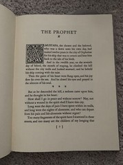 The Prophet Kahlil Gibran 1983 HC 25th Printing Alfred A Knopf Borzoi Book