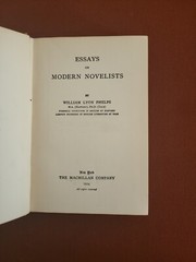 Essays on Modern Novelists by William Lyon Phelps Vintage HC