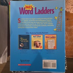 Scholastic Daily Word Ladders by Timothy V. Rasinski Language Arts Paperback