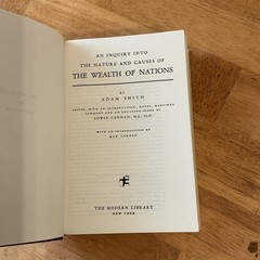Modern Library Cannan Ed. Adam Smith Hardcover 1937 Wealth of Nations HC/DJ