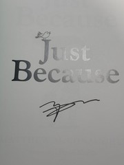 Just Because SIGNED by MATHEW McCONAUGHEY Hardcover