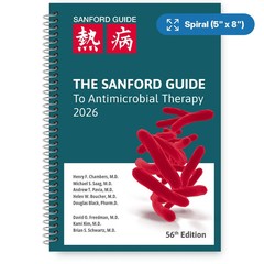 The Sanford Guide to Antimicrobial Therapy 2026 Spiral Ed. BRAND NEW & SEALED!