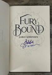 SIGNED Waterstones FURY BOUND Sable Sorensen SPRAYED EDGES UK 1st/1st