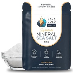Authentic Baja Sea Salt – 300+ Servings of Natural Flavor – Resealable 1 lb. Bag
