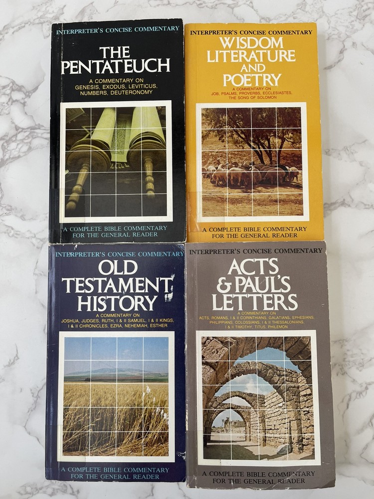 Lot of 4 ICC Interpreters Concise Commentary Books Pentateuch OT History Poetry