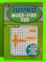 Kappa Jumbo Word-Find Pad Digest Puzzle Book Vol #189