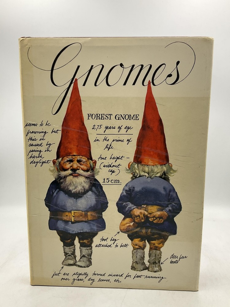 GNOMES Wil Huygen Rien Poortvliet 1977 Hardcover Harry N. Abrams DJ Brown