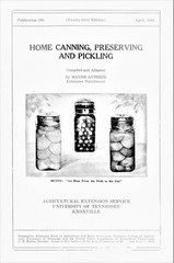 1948 Home Canning Preserving & Pickling Old Timey Recipe Book Homesteading 4H