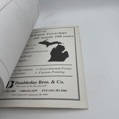 1997 State of Michigan Township Officials Directory spiral Bound Book 232 Pages