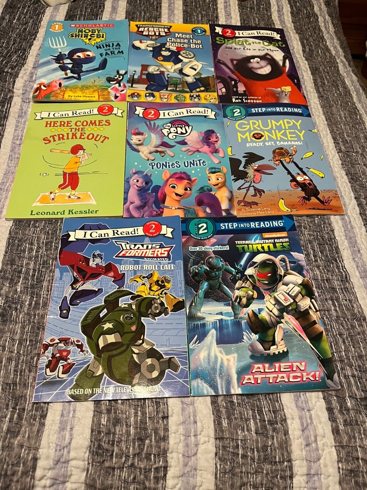 SCHOLASTIC 1 & 2 LOT OF 8 Mixed Books 8 Different Authors ex to new