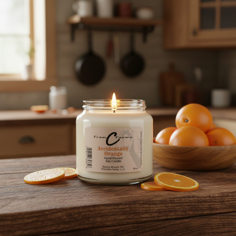 Accidentally Orange Soy Candle – 18 oz. Apothecary Jar