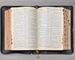 National KJV Bible 1939 Master Guide; Black GENUINE Leather; Indexed; Red Letter