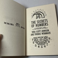 The Secrets of Numbers by Vera Scott Johnson & Thomas Wommack ~ VTG 1973 Occult