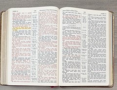 Kenneth Copeland Reference Bible 1972 RED HANDBOUND GENUINE LEATHER Red Letter