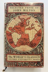 Milton’s Prose – World’s Classics #293 Oxford Univ Press 1931 – Original Jacket