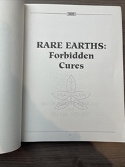 RARE EARTHS Forbidden Cures Joel D. Wallach, BS, D & Ma Lan, MD Soft SC Book