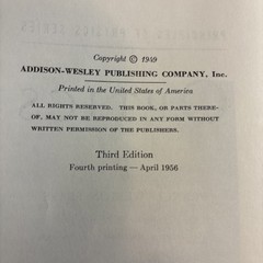 OPTICS By Francis Weston Sears 1949 HC Principles of Physics Addison Wesley B86