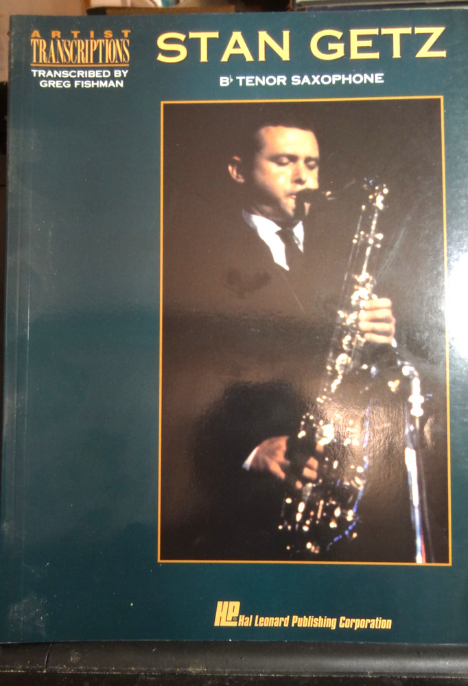 Stan Getz Artist Transcriptions 88 pages tenor sax jazz, LN $11