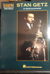 Stan Getz Artist Transcriptions 88 pages tenor sax jazz, LN $11
