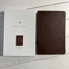 ESV Thinline Bible – ESV 2025 Text – Saddle Brown, Full Grain Genuine Leather
